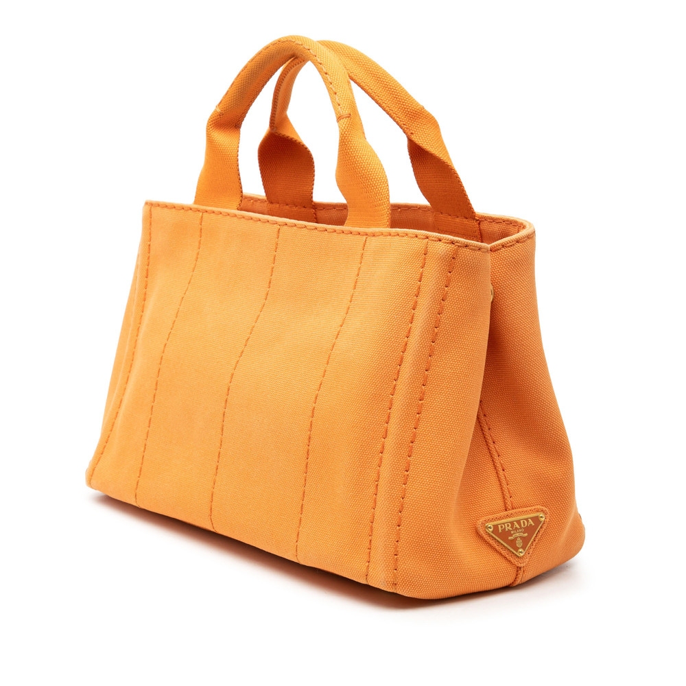 Pre-Loved Prada Small Canvas Canapa Logo Satchel - Picture 2 of 6